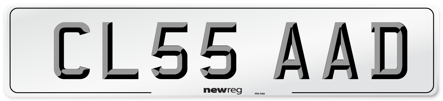 CL55 AAD Number Plate from New Reg